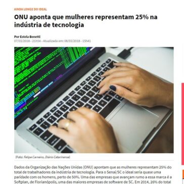 ONU aponta que mulheres representam 25% na indústria de tecnologia – NSC Total