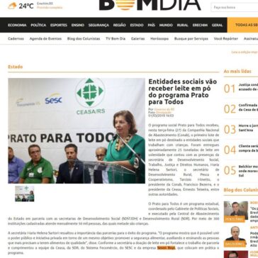 Entidades sociais vão receber leite em pó do programa Prato para Todos – Jornal Bom Dia