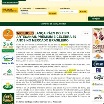 WICKBOLD LANÇA PÃES DO TIPO ARTESANAIS PREMIUM E CELEBRA 80 ANOS NO MERCADO BRASILEIRO – Aditivos & Ingredientes