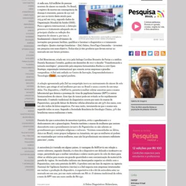 Inovação no diagnóstico de câncer – Pesquisa Brasil