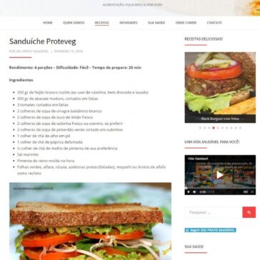 Sanduíche Proteveg – Seu Prato Saudável