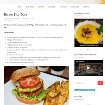 Burger Bico-Doce – Seu Prato Saudável