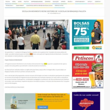 ESCOLA EM MOVIMENTO REÚNE GESTORES DE 14 ESCOLAS EM BRAGANÇA PAULISTA – Bragança em pauta