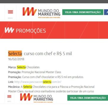 Selecta: curso com chef e R$ 5 mil – Mundo do Marketing