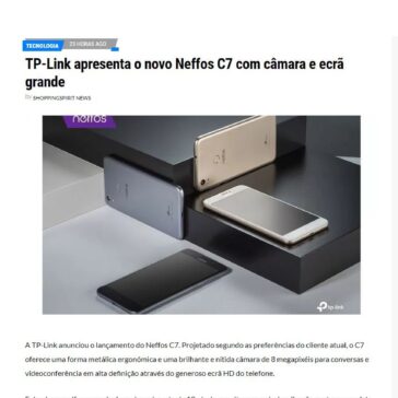 TP-Link apresenta o novo Neffos C7 com câmara e ecrã grande – Shopping Spirit News