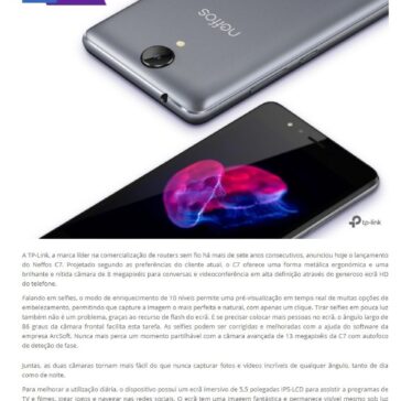 TP-Link apresenta o novo Neffos C7 com câmara e ecrã grande – WINTECH