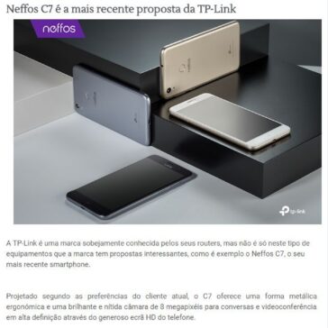Neffos C7 é a mais recente proposta da TP-Link – Apps Androide