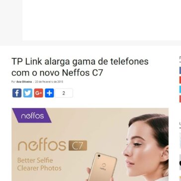 TP Link alarga gama de telefones com o novo Neffos C7 – MaisTecnologia – Tudo sobre tecnologia – Mais Tecnologia