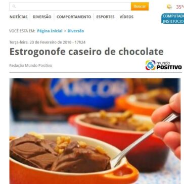 Estrogonofe caseiro de chocolate | Diversão | Notícias | Portal Mundo Positivo