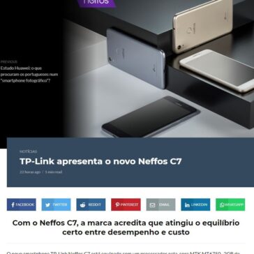TP-Link apresenta o novo Neffos C7 – VoiceBox