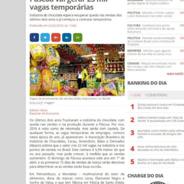 Páscoa vai gerar 23 mil vagas temporárias Jornal do Commércio