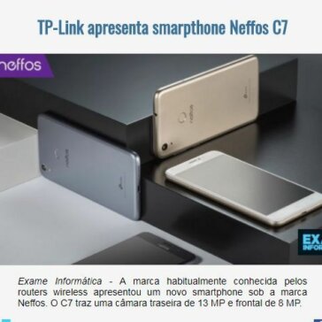 TP-Link apresenta smarpthone Neffos C7 – EexpoNews