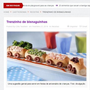 Trenzinho de bisnaguinhas – Destaquesp