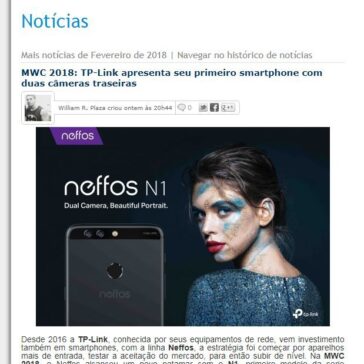 MWC 2018: TP-Link apresenta seu primeiro smartphone com duas câmeras traseiras – Hardware.com.br
