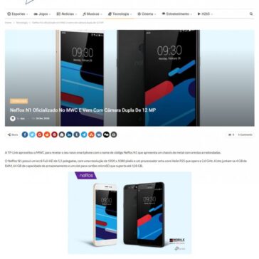 Neffos N1 oficializado no MWC e vem com câmara dupla de 12 MP – sabedenada.com