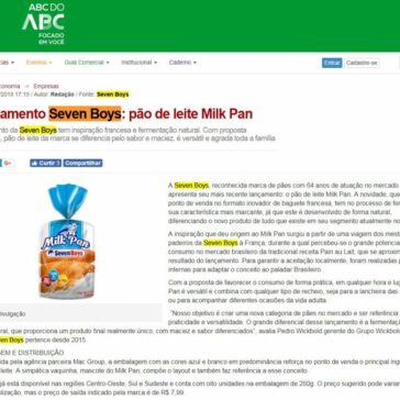 Lançamento Seven Boys: pão de leite Milk Pan – ABC do ABC