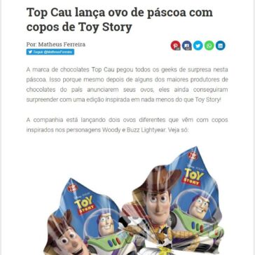 Top Cau lança ovo de páscoa com copos de Toy Story – Geek Publicitário