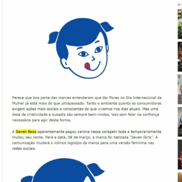 Seven Boys agora é Seven Girls, pelo menos temporariamente – Adnews