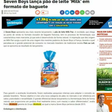 Seven Boys lança pão de leite ‘Milk’ em formato de baguete – MilkPoint
