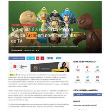 Tortuguita é a estrela da Páscoa Mágica Arcor em nova campanha de TV – Abc da Comunicação