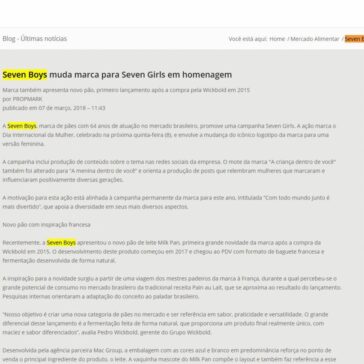 Seven Boys muda marca para Seven Girls em homenagem – Prosper