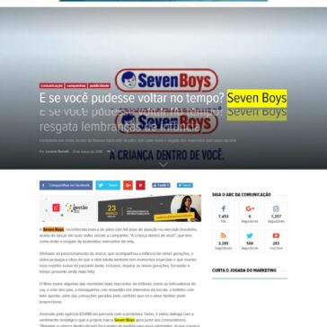 E se você pudesse voltar no tempo? Seven Boys resgata lembranças de infância – E se você pudesse voltar no tempo? Seven Boys resgata lembranças de infância Abc da Comunicação