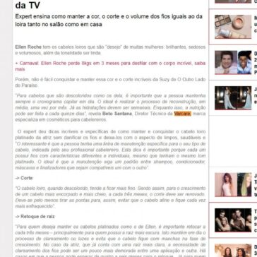 Ellen Roche: Como conquistar os cabelos platinados da atriz, um dos mais desejados da TV – Portal Caras