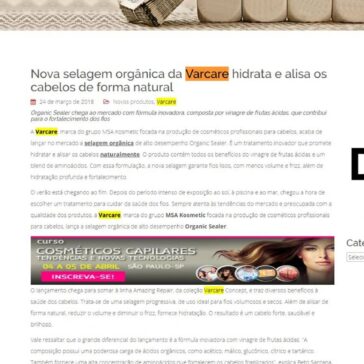 Nova selagem orgânica da Varcare hidrata e alisa os cabelos de forma natural – Drago Especialidade