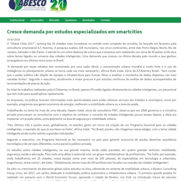 Cresce demanda por estudos especializados em smartcities – ABESCO