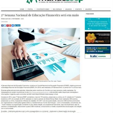 5ª Semana Nacional de Educação Financeira será em maio – Mundo Coop