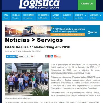 IMAM Realiza 1° Networking em 2018 – Revista Logística