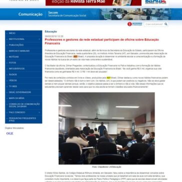 Professores e gestores da rede estadual participam de oficina sobre Educação Financeira – Secom