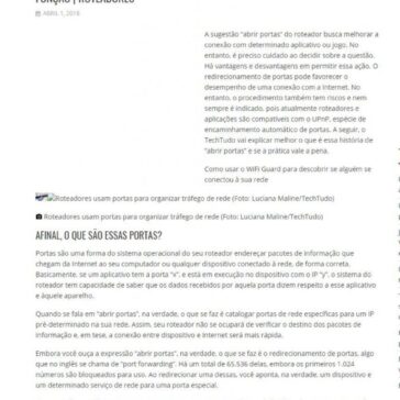 O que muda ao abrir portas do roteador? Veja prós e contras da função | Roteadores – Notícias do Brasil