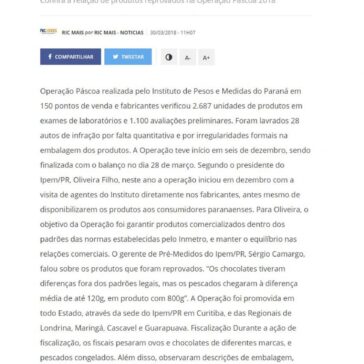 Confira a relação de produtos reprovados na Operação Páscoa 2018 – R7
