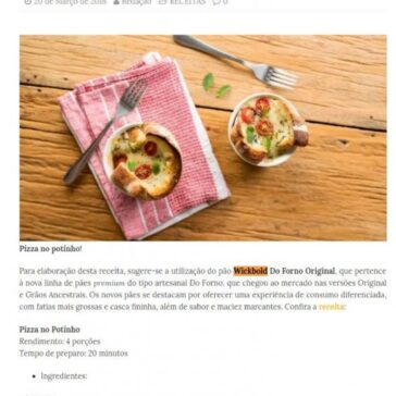 Receita: Pizza no Potinho feita com pão de forma Wickbold | Itapetininga Notícias – Olá Itapetininga