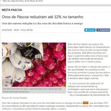 Ovos de Páscoa reduziram até 32% no tamanho – MT 24 Horas