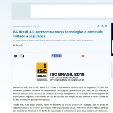 ISC Brasil 4.0 apresentou novas tecnologias e conteúdo voltado à segurança – Portal Eventos