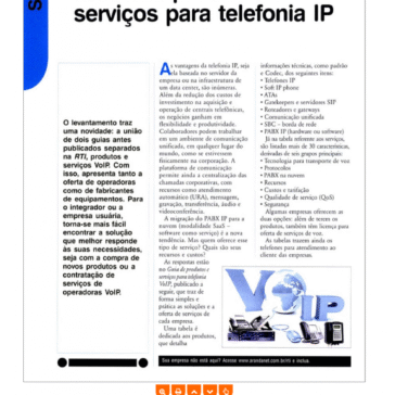 Guia dos produtos e serviços pata telefonia IP – RTI