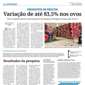 Variação de até 83,5% nos ovos – Diário do Iguaçu
