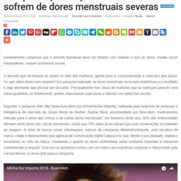 Pesquisa aponta que 92% das mulheres sofrem de dores menstruais severas – SEGS