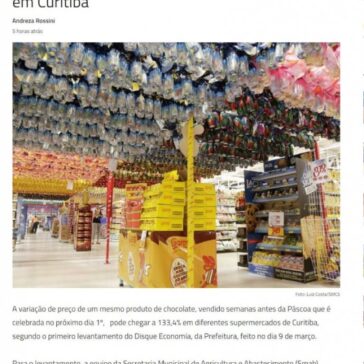 Preço do chocolate tem variação de até 133,4% em Curitiba – Paraná Portal