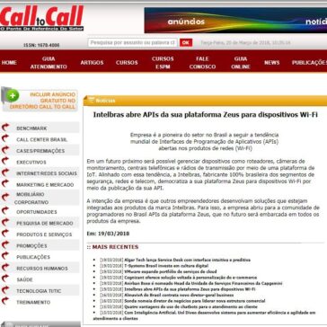 Intelbras abre APIs da sua plataforma Zeus para dispositivos Wi-Fi – Call to Call