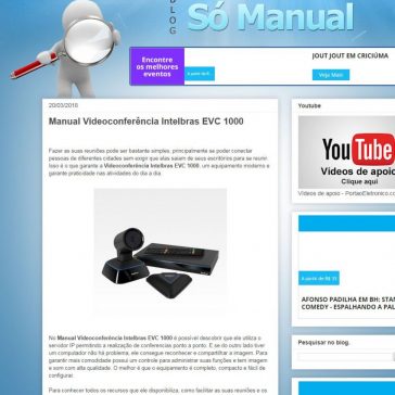 Manual Videoconferência Intelbras EVC 1000 – Só Manual