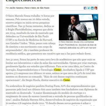 Sucesso de startups anima acadêmicos a empreenderem – Valor Econômico