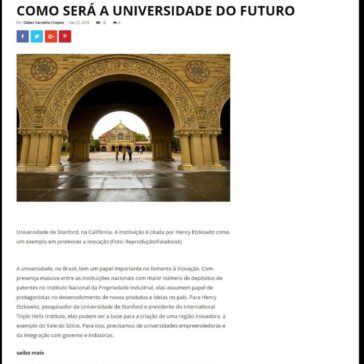 COMO SERÁ A UNIVERSIDADE DO FUTURO – Vista  Minha Pele
