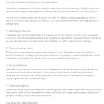 Por que ter um catálogo digital de produtos ou serviços? – Woop Comunicação