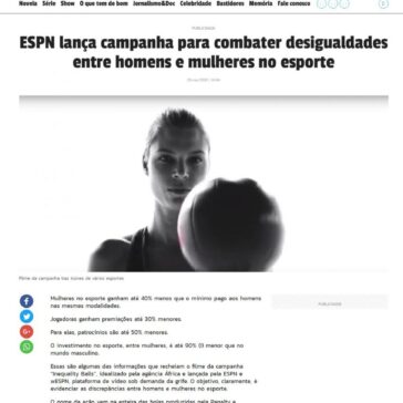 ESPN lança campanha para combater desigualdades entre homens e mulheres no esporte – Telepadi