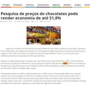Pesquisa de preços de chocolates pode render economia de até 51,8% – Petrópolis News