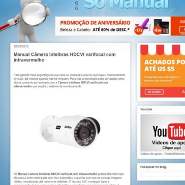 Manual Câmera Intelbras HDCVI varifocal com infravermelho – Só Manual