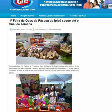 1ª Feira de Ovos de Páscoa de Ipiaú segue até o final de semana – Giro em Ipiauí
